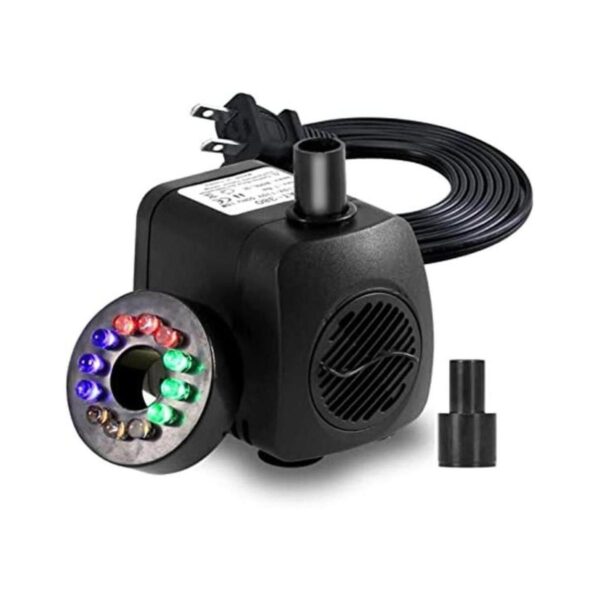 Lewisia 211 GPH Bomba de fuente sumergible con luz LED