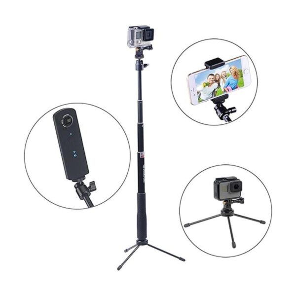 Smatree Q3 Barra telescópica para selfie con soporte de_2