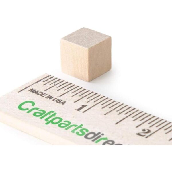 Cubos de madera de 12 pulgada Artesanía natural no