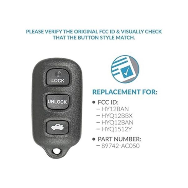 Keyless2Go Repuesto para llave de coche con mando a_4