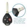 Keyless2Go remplazo de llave remota para auto Toyota 1_3
