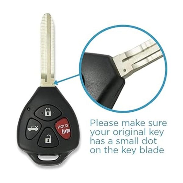 Keyless2Go remplazo de llave remota para auto Toyota 1_3