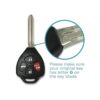 Keyless2Go Repuesto para 2 llaves de coche con control_4