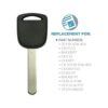 Keyless2Go Llave de repuesto para llave de coche HO03 2_2
