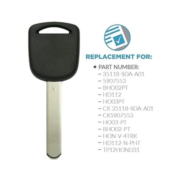 Keyless2Go Llave de repuesto para llave de coche HO03 2_2