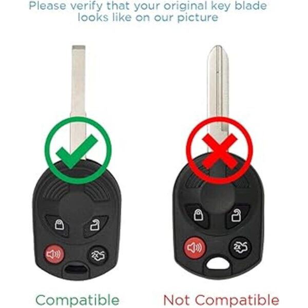 Keyless2Go Repuesto para 2 llaves de cabeza remota sin_4