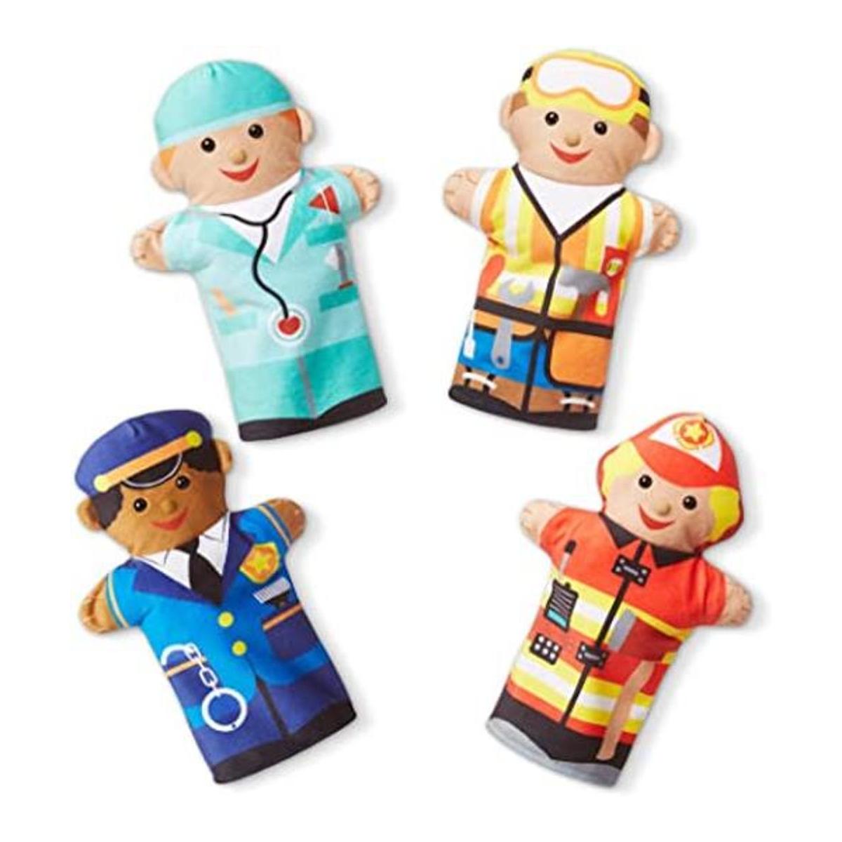 Marionetas de mano Melissa Doug Jolly Helpers juego de
