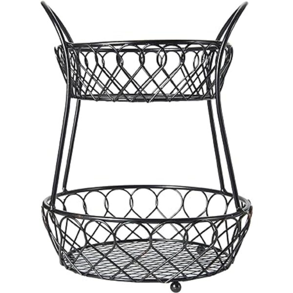 Gourmet Basics by Mikasa Loop y Entramado 2tier cesta de_3