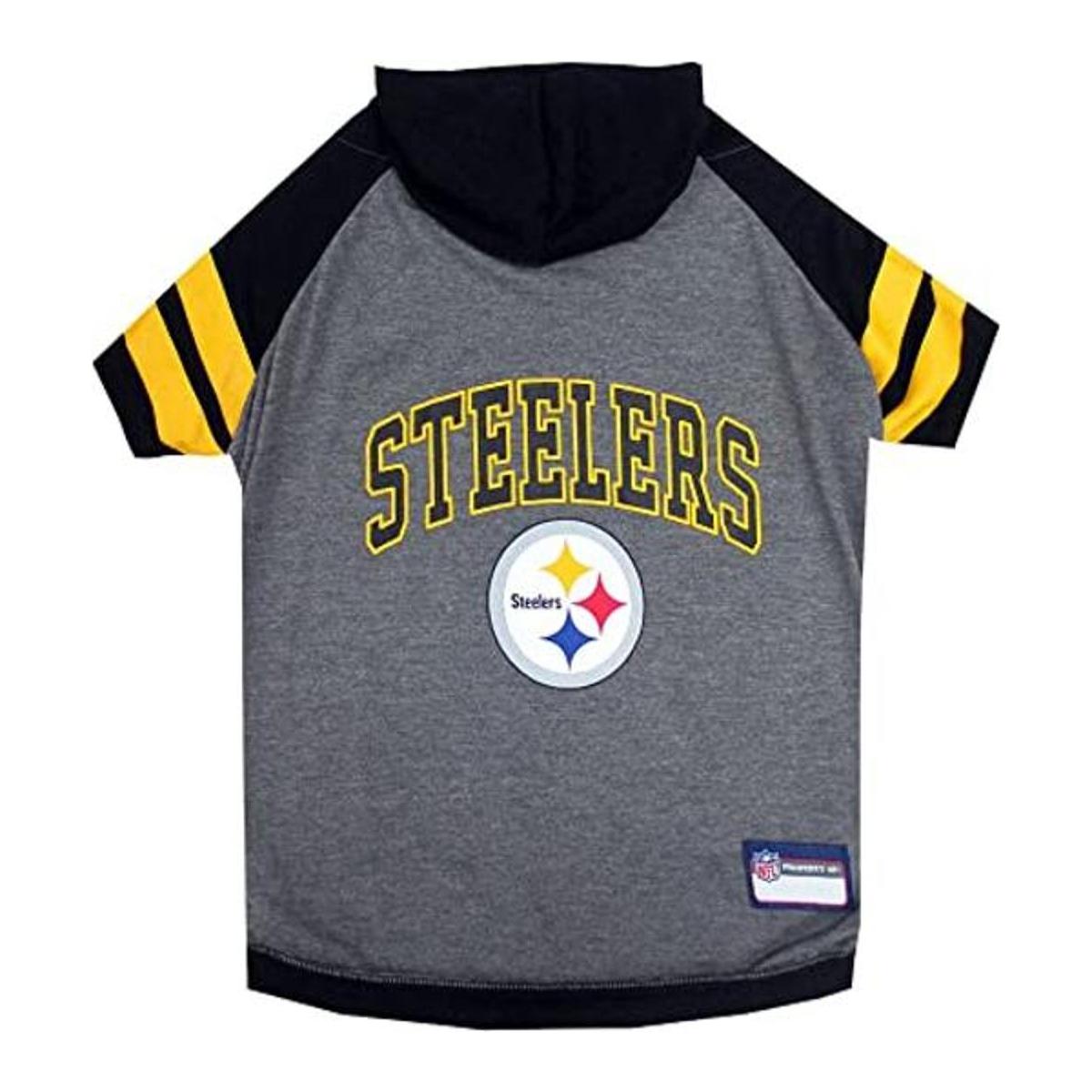 Pets First Pittsburgh Steelers Camiseta con capucha