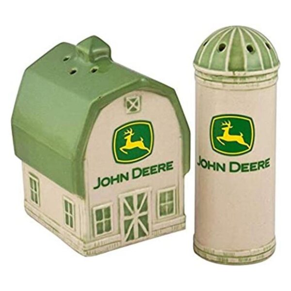 John Deere Juego de salpimienta con logotipo de granero y_1