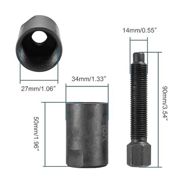 GOOFIT Extractor de volante magnético de 1.102 in para