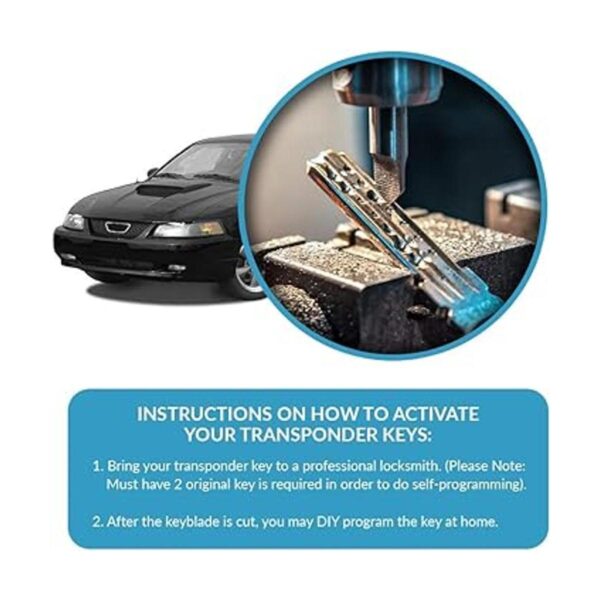 Keyless2Go juego de 2 llaves de repuesto modelo H72 para_5
