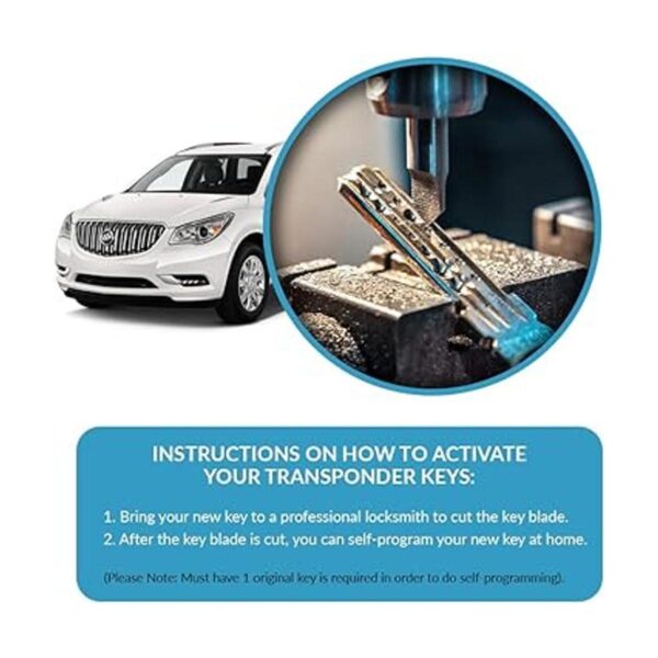 Keyless2Go juego de 2 llaves de repuesto modelo Circle_4