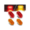 Luces laterales de 6 LED y 4 pulgadas rojo 2Amber2Red_1