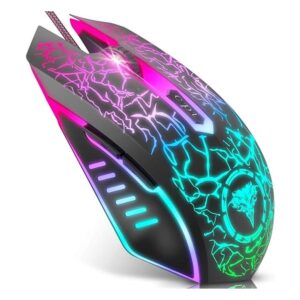 BENGOO Ratón para juegos con cable ratones ópticos USB_1