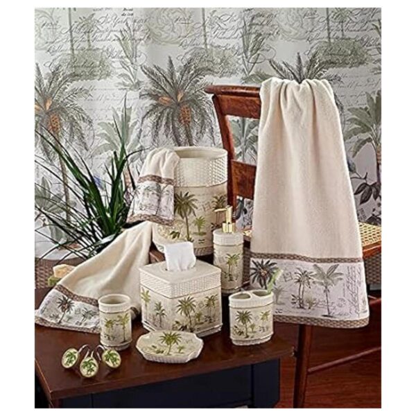 Avanti Linens Colony Palm Collection Basket Marfil_3