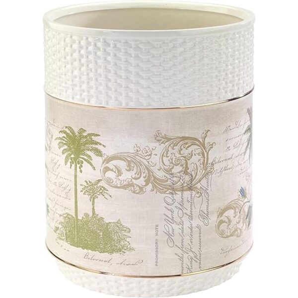 Avanti Linens Colony Palm Collection Basket Marfil_2