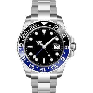 Fanmis GMT Master Reloj automático de cristal de zafiro