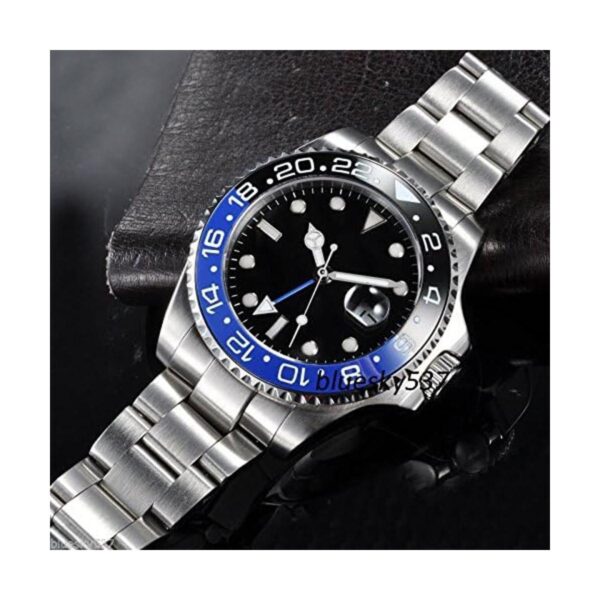 Fanmis GMT Master Reloj automático de cristal de zafiro