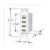 Soporte de pared con 4 puertos USB de carga 1216V DC apto_4