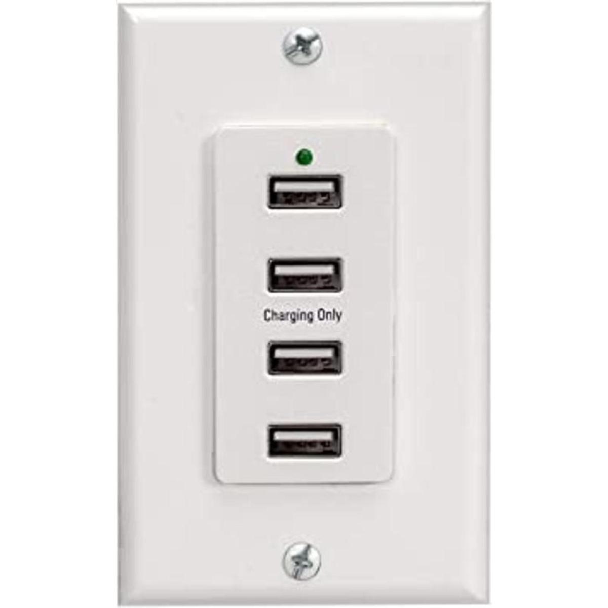 Soporte de pared con 4 puertos USB de carga 1216V DC apto