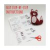 Kit educativo de costura con animales del bosque para_3