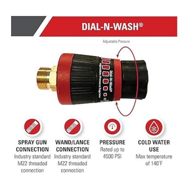 Simpson Cleaning 82232 DialNWash Regulador ajustable para_2