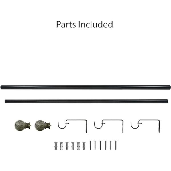 Beme International barral para cortinas con bola de mármol_6