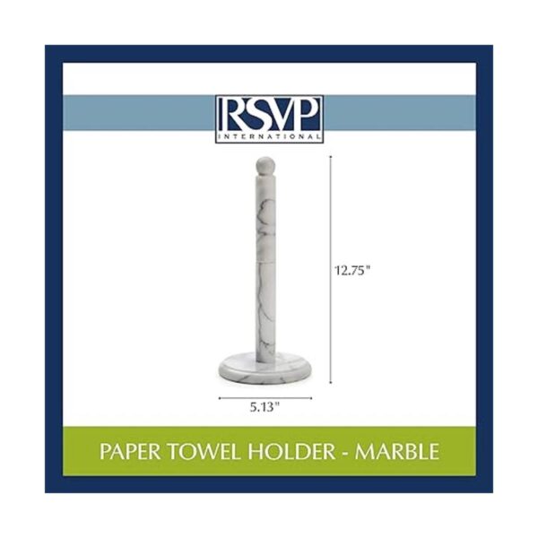RSVP Soporte blanco mármol para papel toalla_5