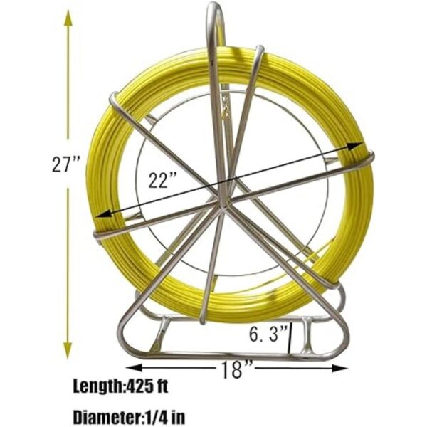INTBUYING Cinta de pescado 0.236 in 46.6 ft color negro