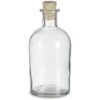 Nakpunar Botellón redondo de vidrio transparente 8.5 oz_1