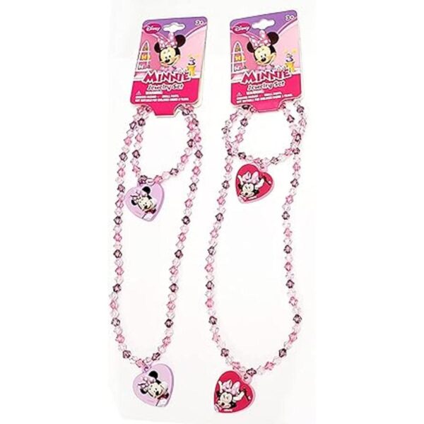 Juego de 2 collares y pulseras de Minnie Bowtique 1 juego_5
