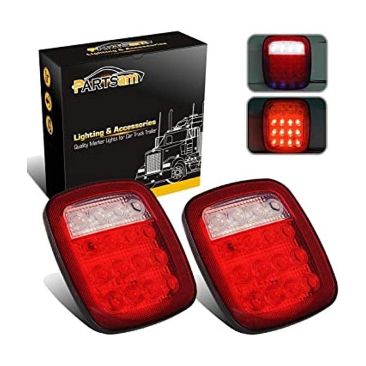 Partsam 2 luces universales de 16 luces LED de parada
