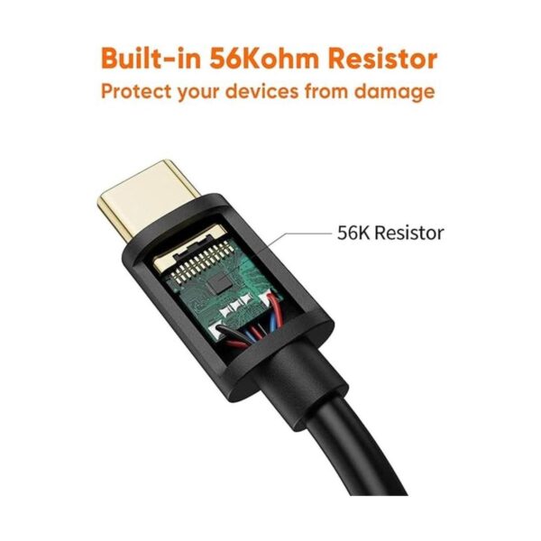 Cable corto USB C a USB CableCreation USB A a USB C 3A_5