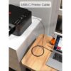 Cable de impresora USB B a USB C de 6.6 pies cable de_2