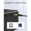 Cable de impresora USB B a USB C de 6.6 pies cable de_4