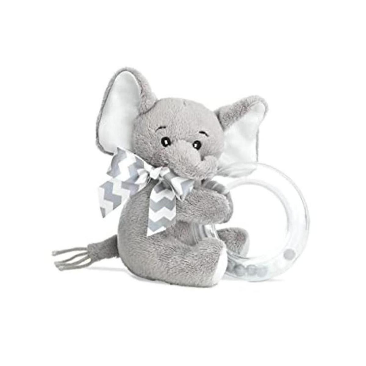 Bearington Elefante Sonajero para Bebé 5 pulgadas