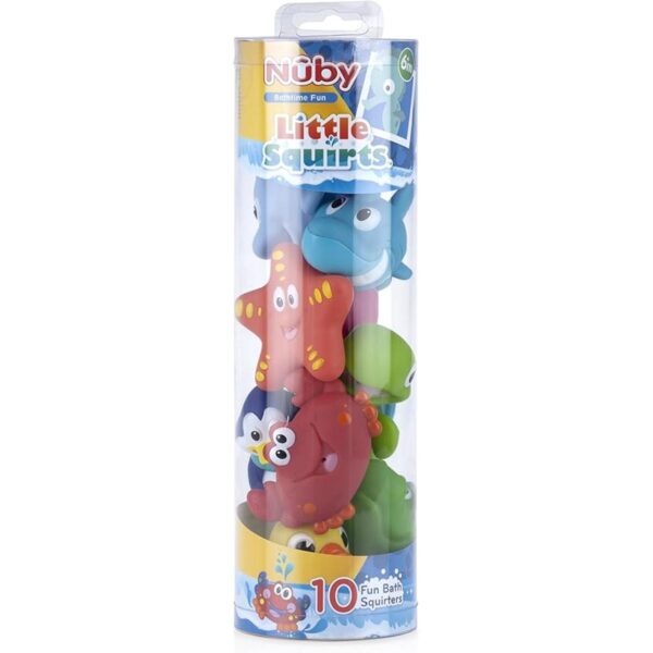 Lote de 10 juguetes de baño divertidos Nuby con personajes_3