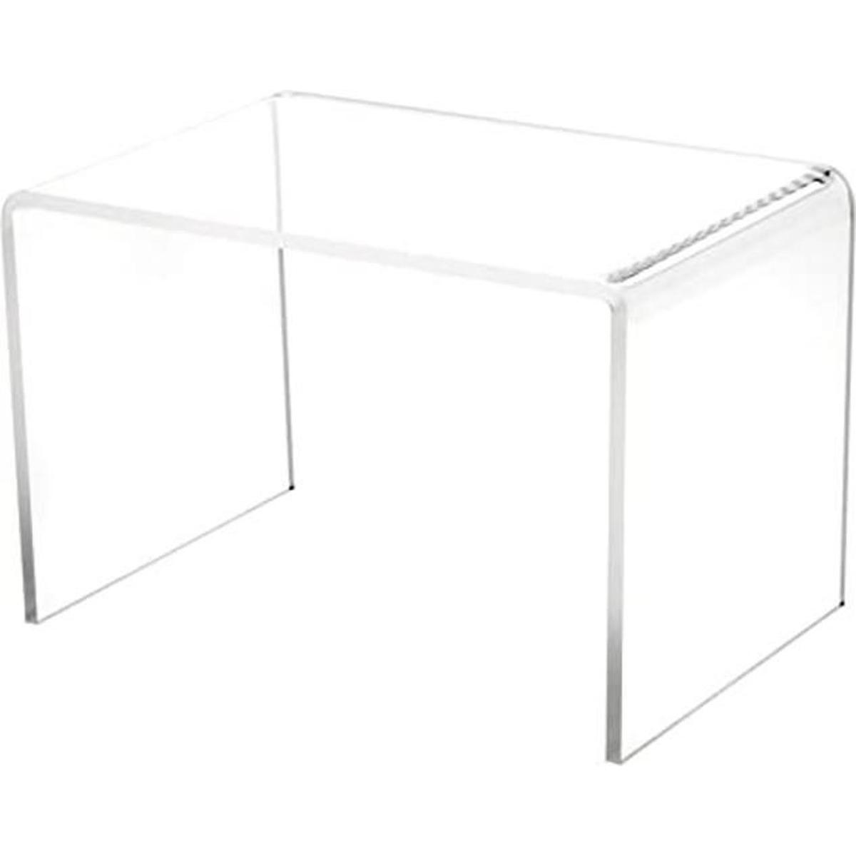 Plymor exhibidor rectangular de acrílico transparente.