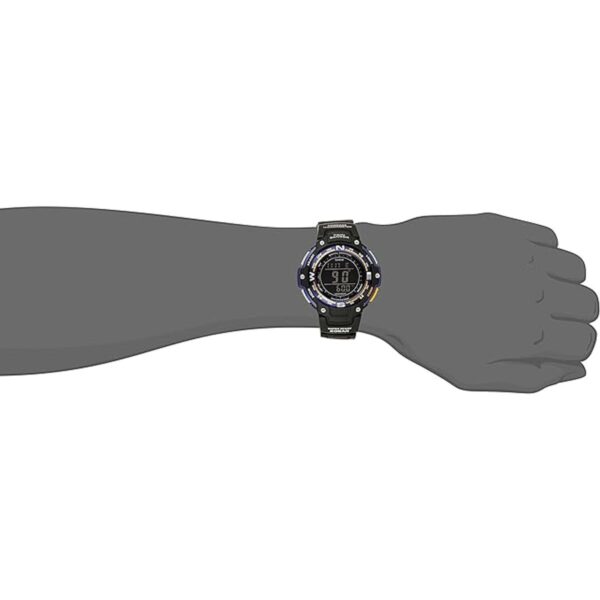 Reloj negro de cuarzo con pantalla analógica y digital_2