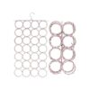 Colgador plegable de 28 ranuras en forma de anillo para