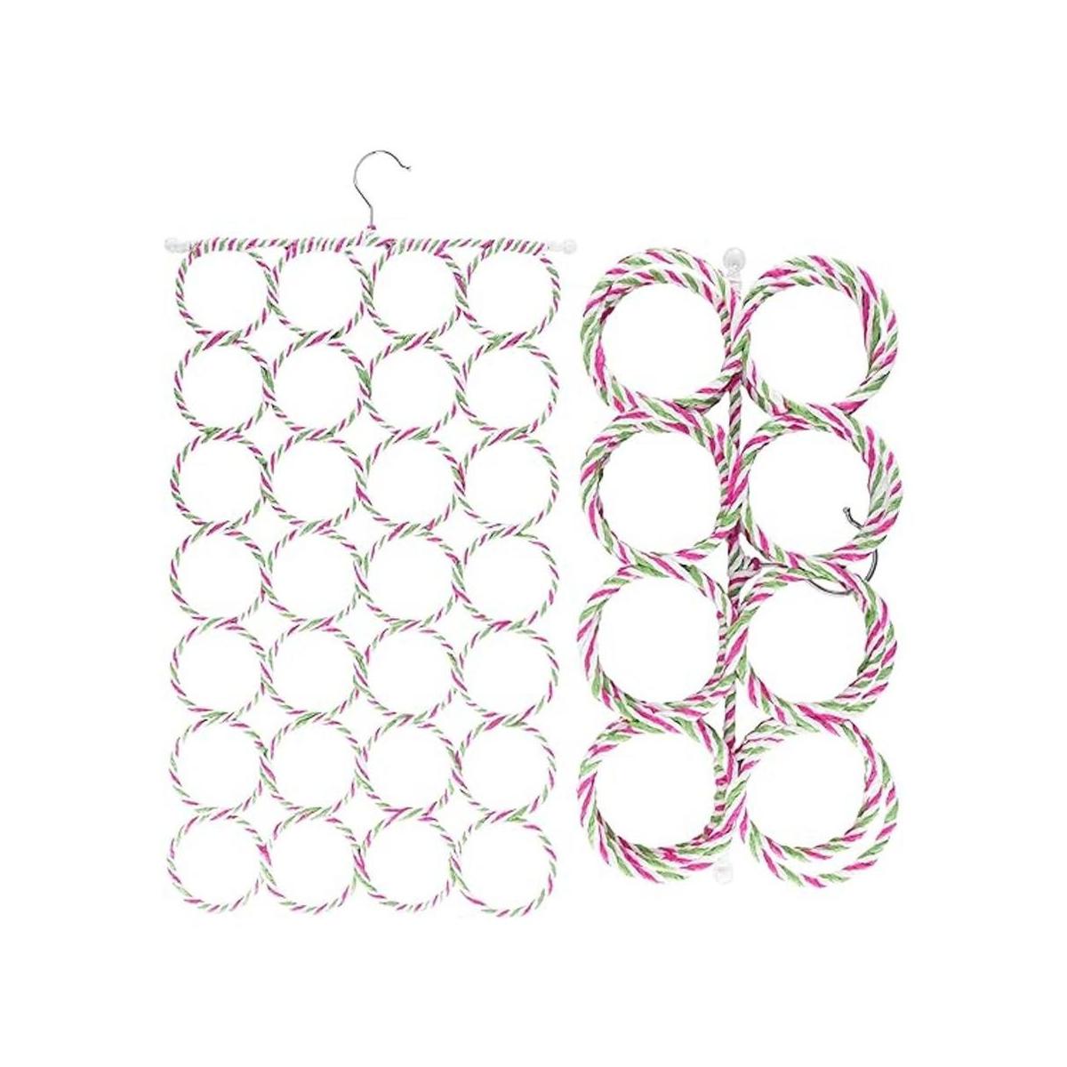 Colgador plegable de 28 ranuras en forma de anillo para