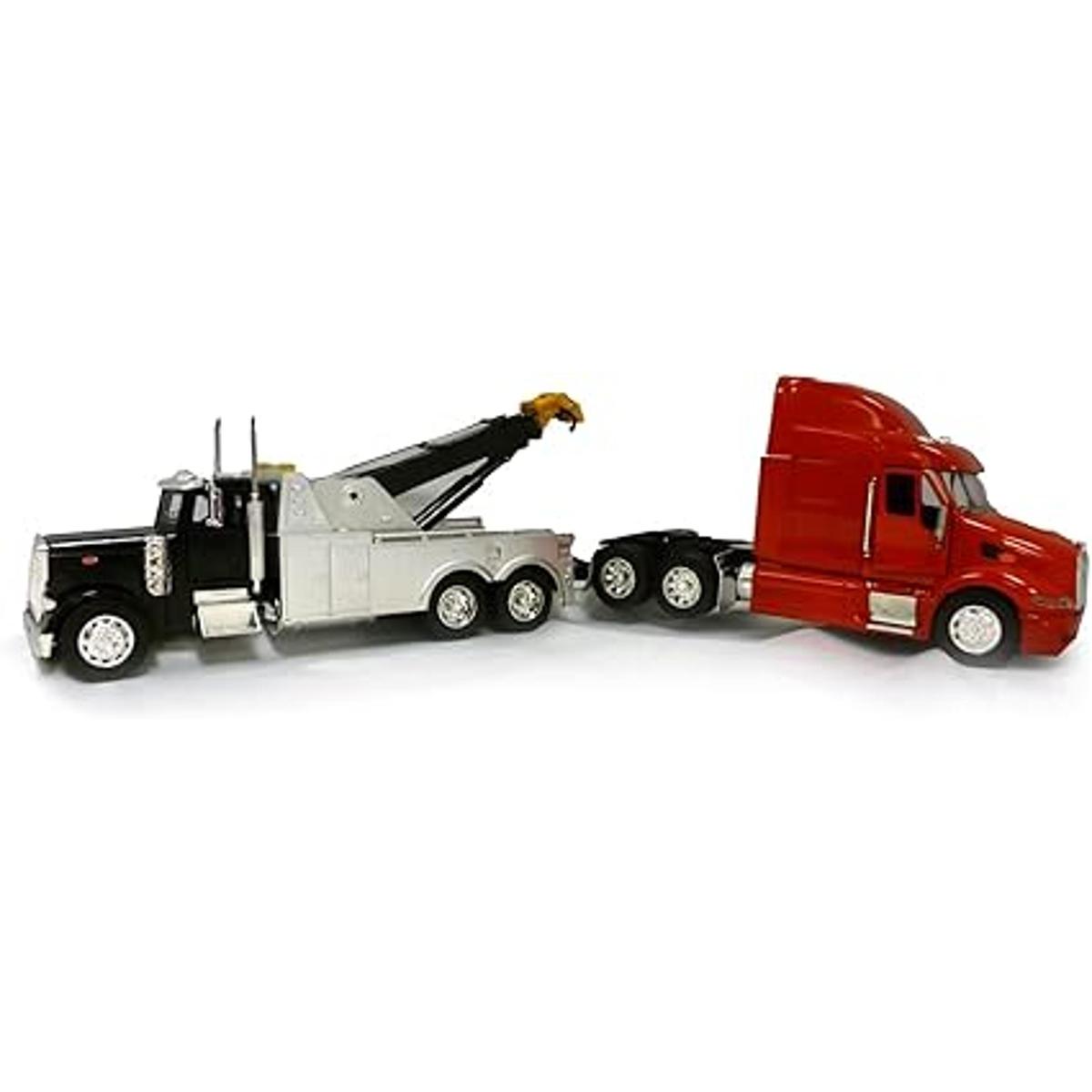 NewRay camión Peterbilt grúa de color negro con rojo