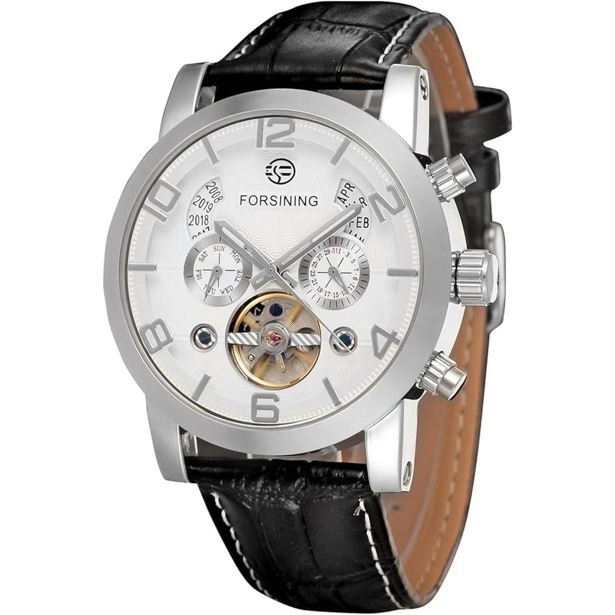 Forsining Reloj de pulsera para hombre Tourbillon con