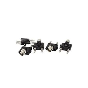 Uxcell 5pcs BNC hembra Jack a Dual Stacking plátano macho_1
