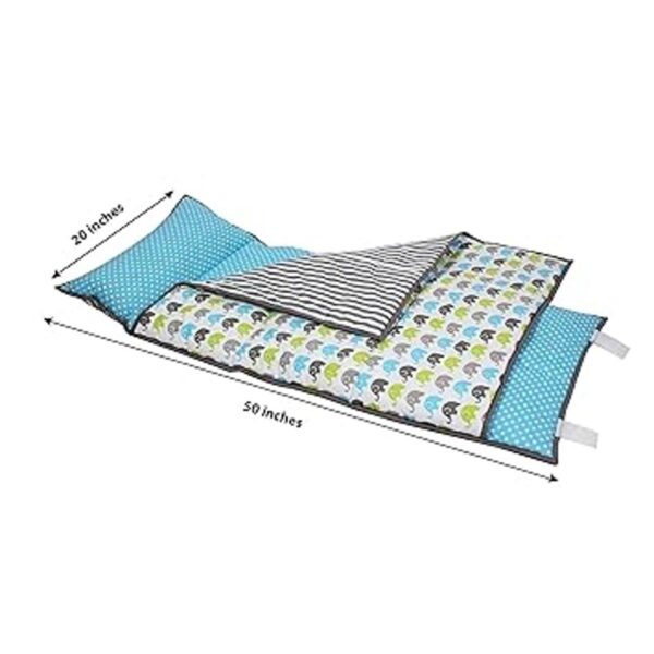 Bacati Tapete de tela de percal 100 algodón con almohada_3