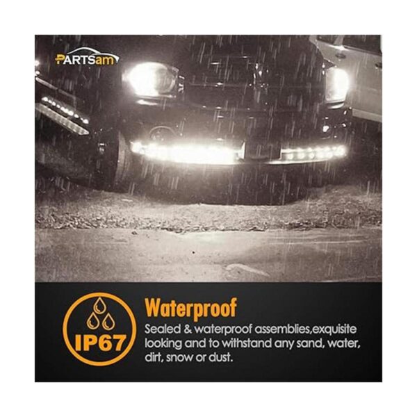 Partsam 10 piezas de 34 pulgadas LED blanco marcador_4