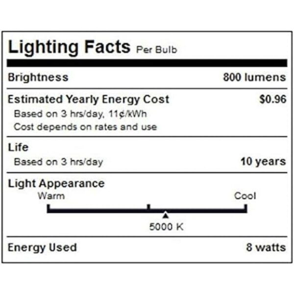 Philips LED Bombilla esmerilada A19 no regulable 800_3