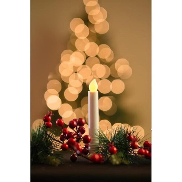 SafeFlame Velas de mano LED parpadeantes de color ámbar_3