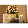 SafeFlame Velas de mano LED parpadeantes de color ámbar_4